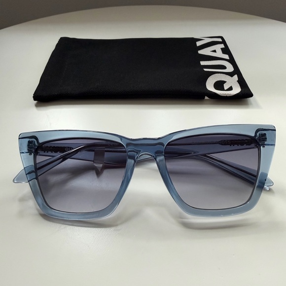 Quay Australia Blue Cat Eye Sunglasses